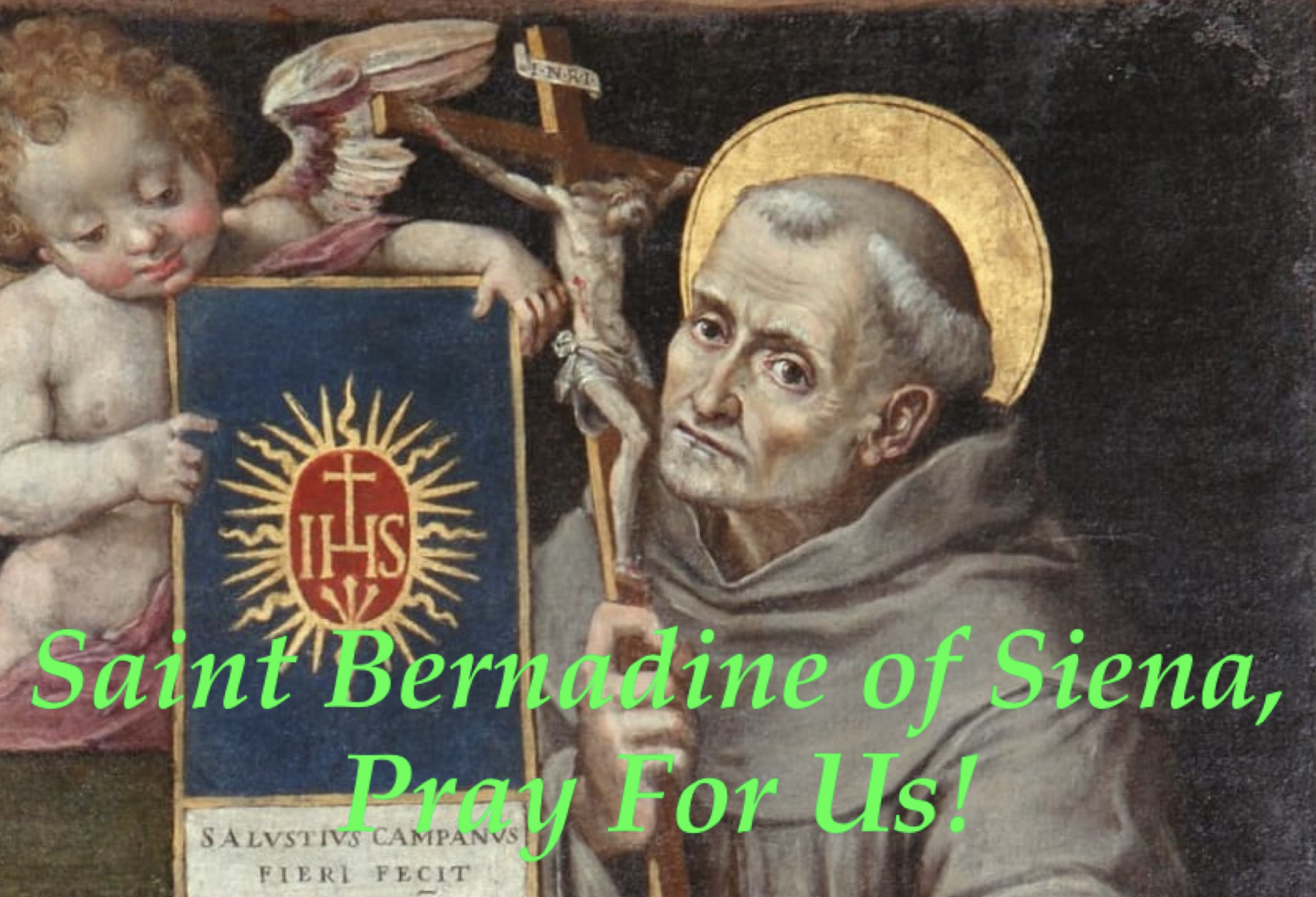 20th May – Saint Bernadine of Siena
