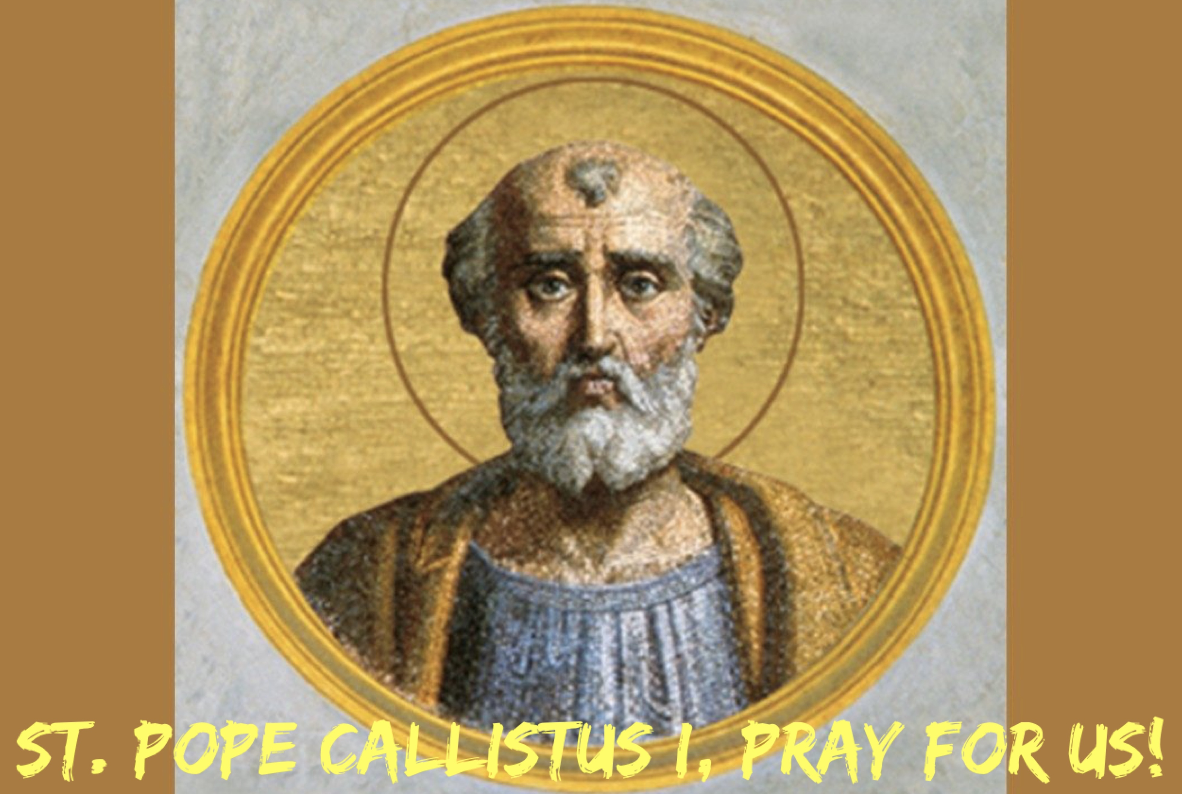 14th October – St. Pope Callistus I