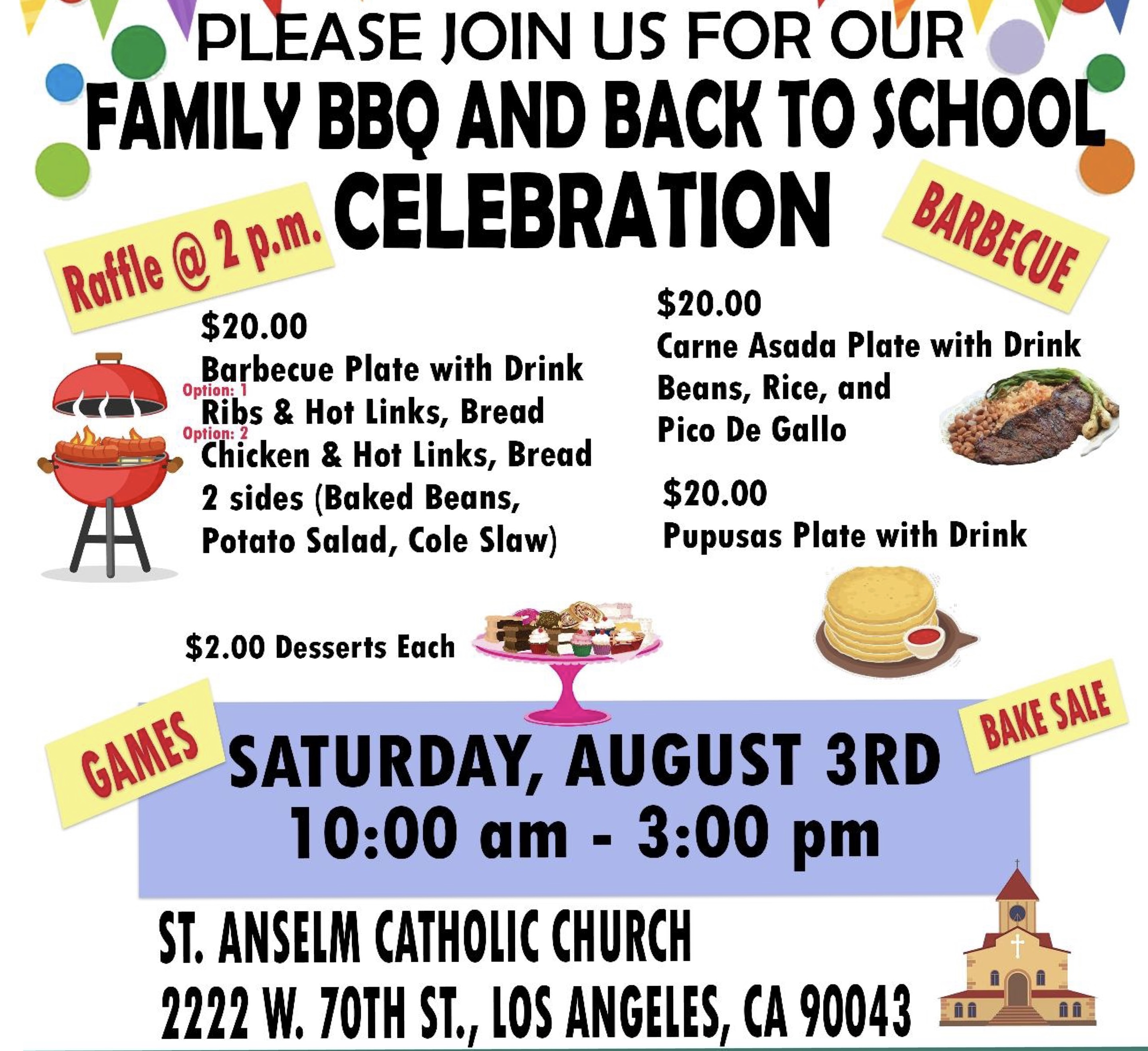 Saint Anselm’s Parish BBQ 