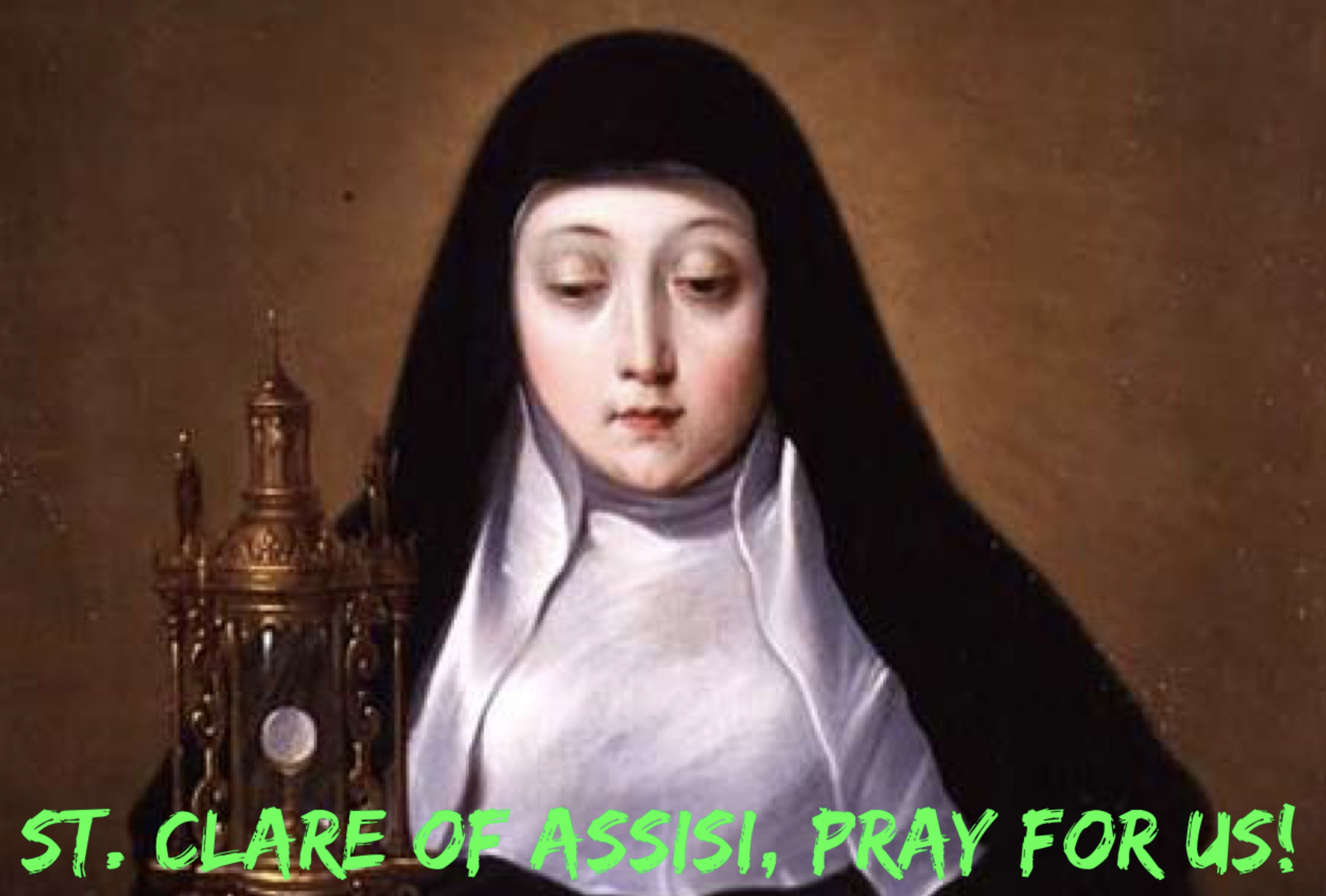 11th August – St. Clare of Assisi