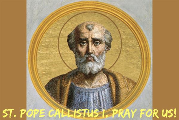 14th October – St. Pope Callistus I