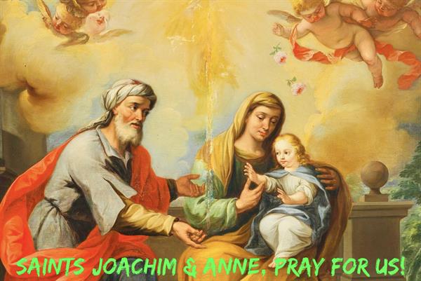 26th July – Saints Joachim & Anne 