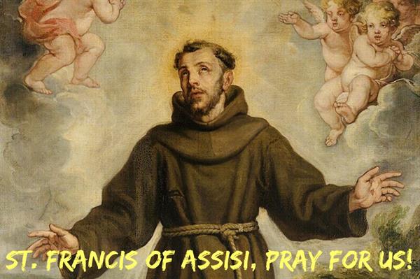4th October - St. Francis of Assisi