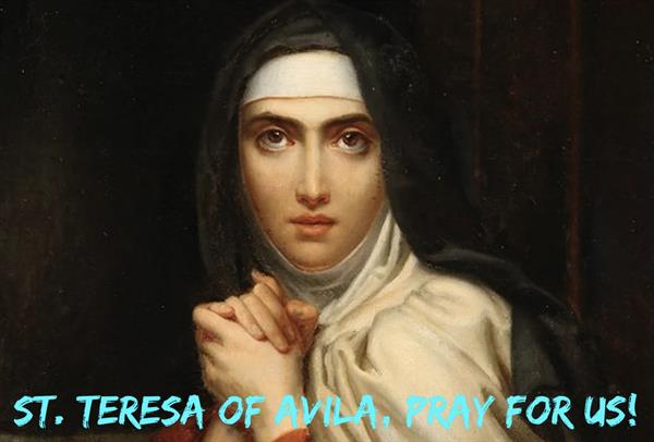 15th October - St. Teresa of Avila