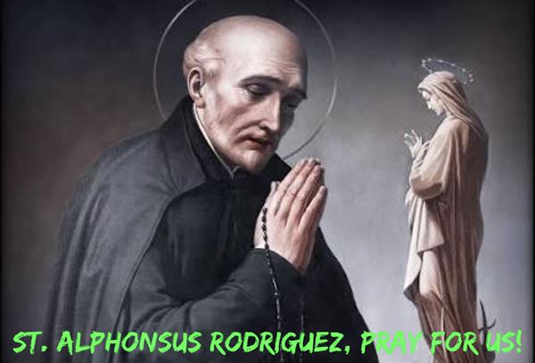 30th October – St. Alphonsus Rodriguez 