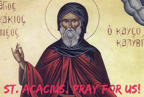 27th November – St. Acacius