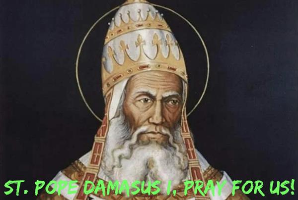 11th December – St. Pope Damasus I