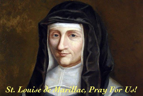 15th February - St. Louise de Marillac