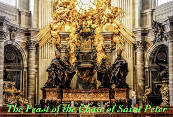 22nd February – The Feast of the Chair of Saint Peter