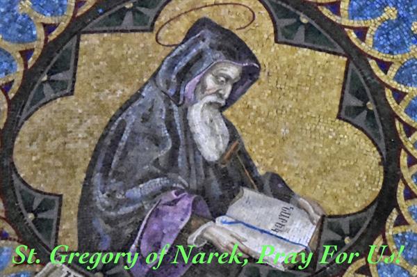 27th February – St. Gregory of Narek