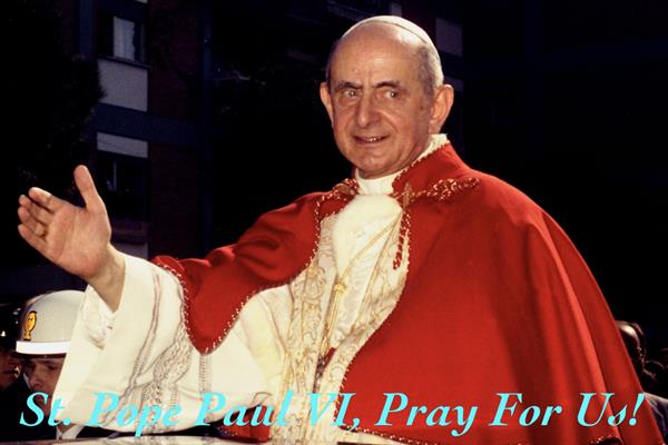 29th May - St. Pope Paul VI