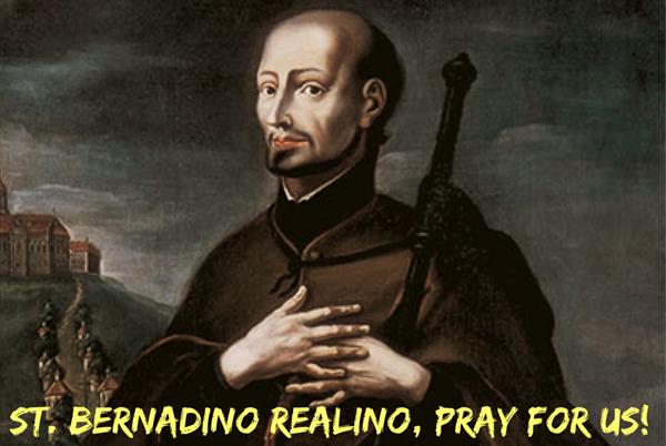 2nd July – St. Bernadino Realino 