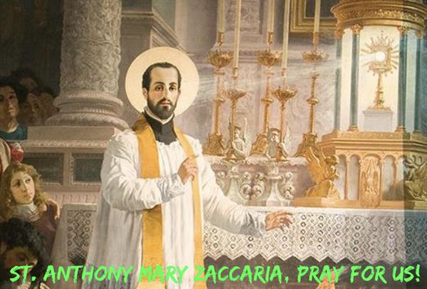 5th July – St. Anthony Mary Zaccaria