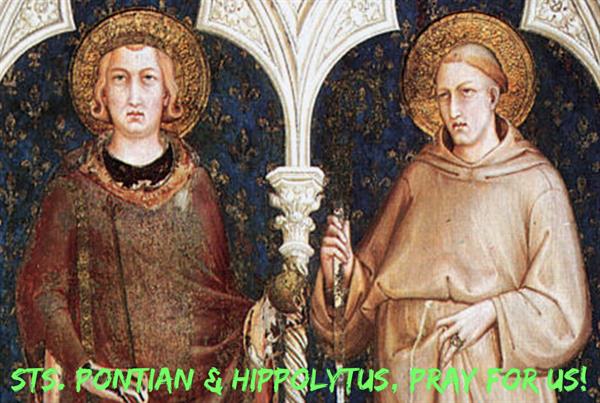 13th August – Saints Pontian & Hippolytus