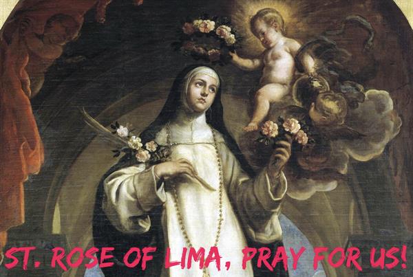23rd August – St. Rose of Lima