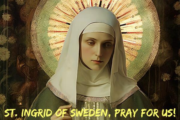 2nd September – St. Ingrid of Sweden