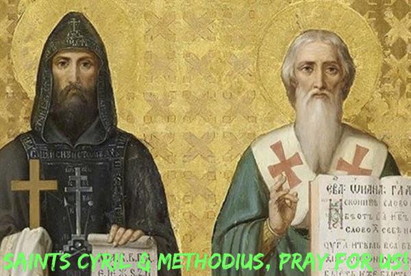 14th February 14 – Saints Cyril & Methodius