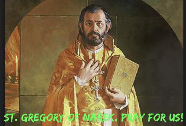 27th February – St. Gregory of Narek