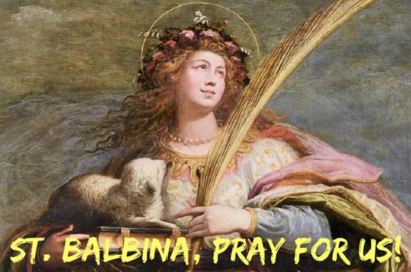 31st March – St. Balbina
