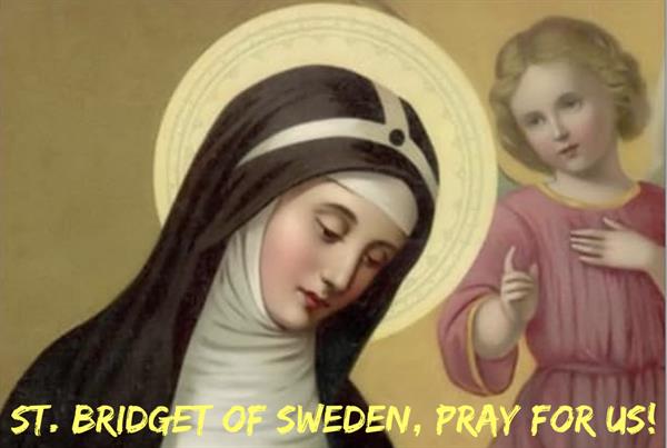 23rd July - St. Bridget of Sweden