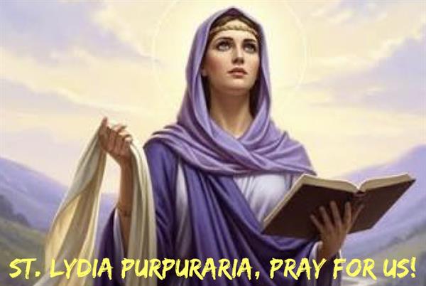 3rd August - St. Lydia Purpuraria